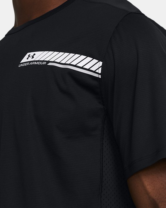 Men's UA CoolSwitch Vented Short Sleeve in Black image number 2